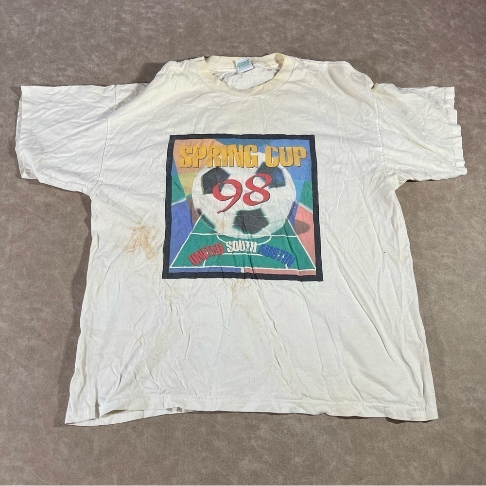 Vintage‎ 90’s Diadora Soccer Austin Graphic T Shirt Men’s XL